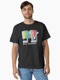 MTV Vintage TV Signal End Logo Classic T Shirt T Shirt Streetwear Style Modern Aesthetic