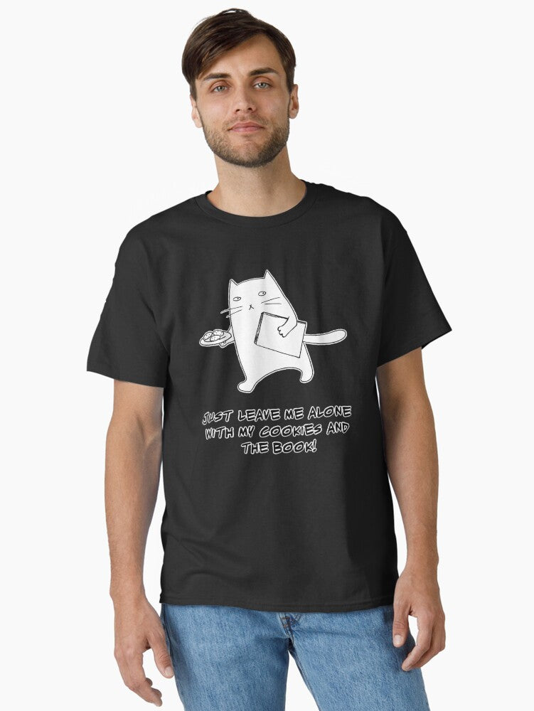 Book and cookies Classic T Shirt T Shirt Premium Quality Daily Comfort