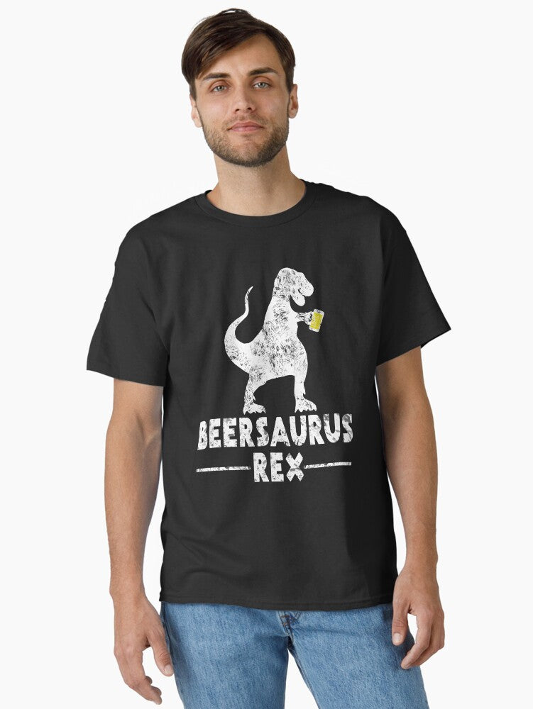 Beer Saurus Rex Classic Shirt T Shirt Everyday Wear