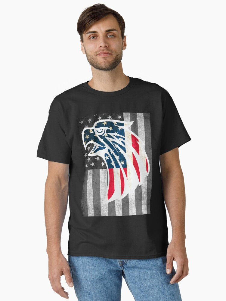 American eagle flag Classic Shirt T Shirt Minimal Style