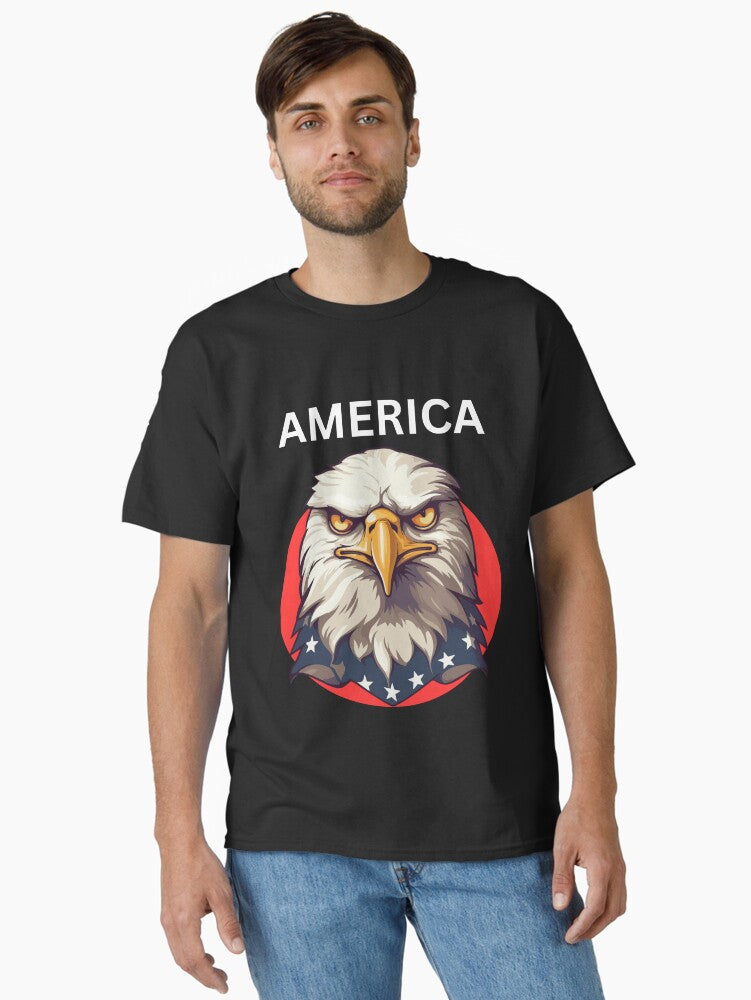 AMERICA Classic Shirt T Shirt Minimal Style