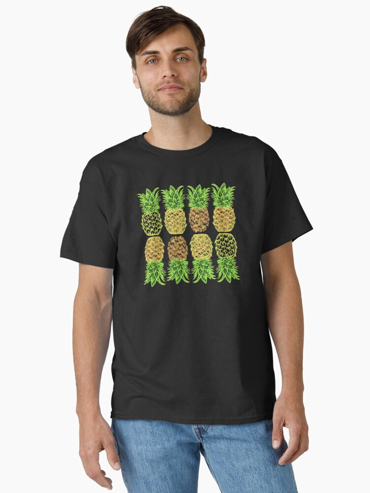PINEAPPLES PATTERN Classic Shirt T Shirt Minimal Style