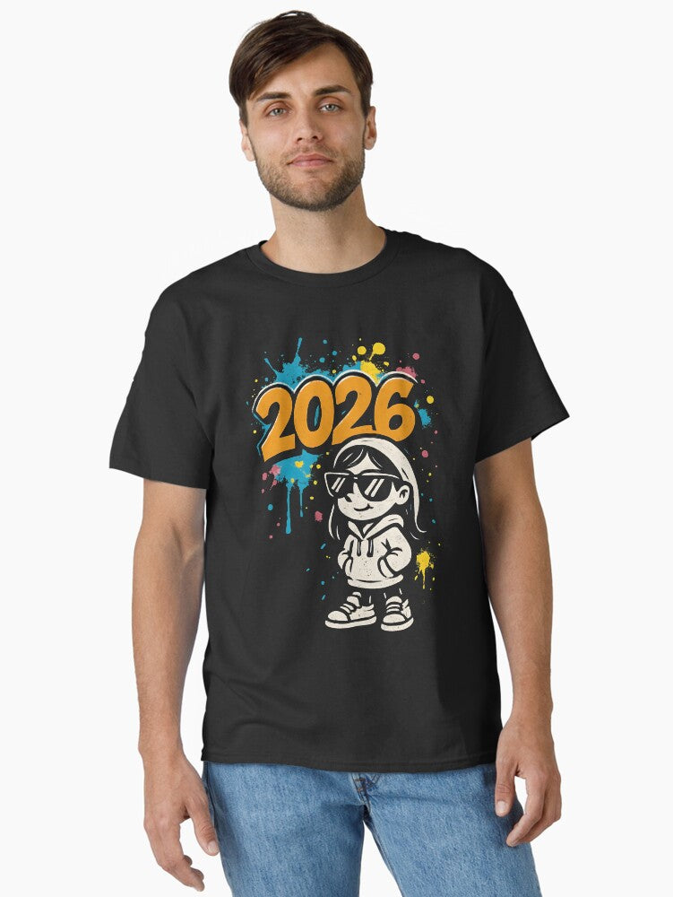 Cool Hoodie Kid 2026 Graffiti Art Urban Street Style Cartoon Design Classic T Shirt Hoodie High Search Demand Gift Ready
