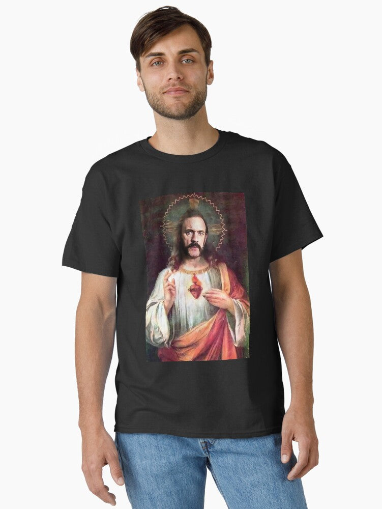 Funny God Jesus St Lemmy Classic Shirt T Shirt Premium Print