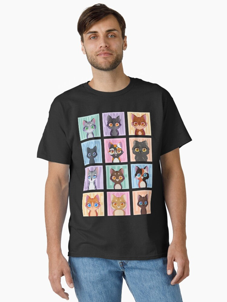 Healer Cats Classic T-shirt | Trendy Graphic Tee | Casual Unisex T-shirt