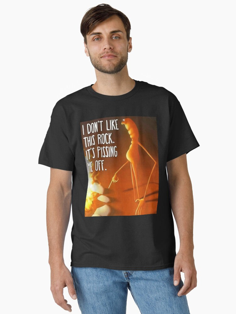 Marcus The Worm I Don't Like This Rock It's Pissing Me Off Classic T-Shirt | Premium Unisex T-Shirt, Trending Graphic Tee