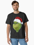 Grinch Mischief Smile Funny Green Christmas Face Art Classic T Shirt T Shirt Holiday Trending Christmas Season Pick