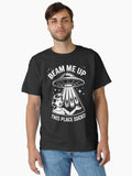 Beam Me Up This Place Sucks Classic T Shirt T Shirt Streetwear Style Funny Gift
