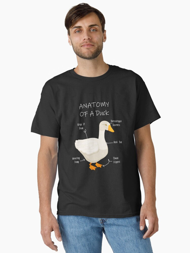 Anatomy of a Duck Classic T-Shirt | Premium Unisex T-Shirt, Trending Graphic Tee