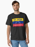Venezuela Flag Peace No War Classic Shirt T Shirt Minimal Style