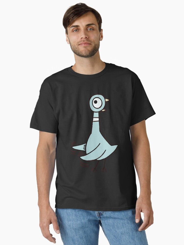 Don t Let The Pigeon so excited fan art Classic T Shirt T Shirt Viral US Style Streetwear Essential