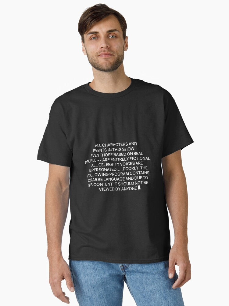Iconic Warning Classic T Shirt T Shirt Premium Print Modern Aesthetic