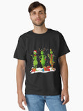 Grinch Christmas Trio Funny Festive Holiday Illustration Classic T Shirt T Shirt Holiday Trending Christmas Season Pick