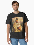 pomeranian dog and jesus lover Classic Shirt T Shirt Premium Print