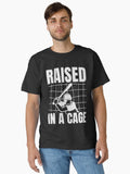 Raised In A Cage Baseball Training Batter Catcher Pitch Shirt Classic T Shirt T Shirt Trending US Best Seller Look