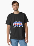 City City Flag Distressed Bear Pullover Classic T Shirt T Shirt Everyday Wear