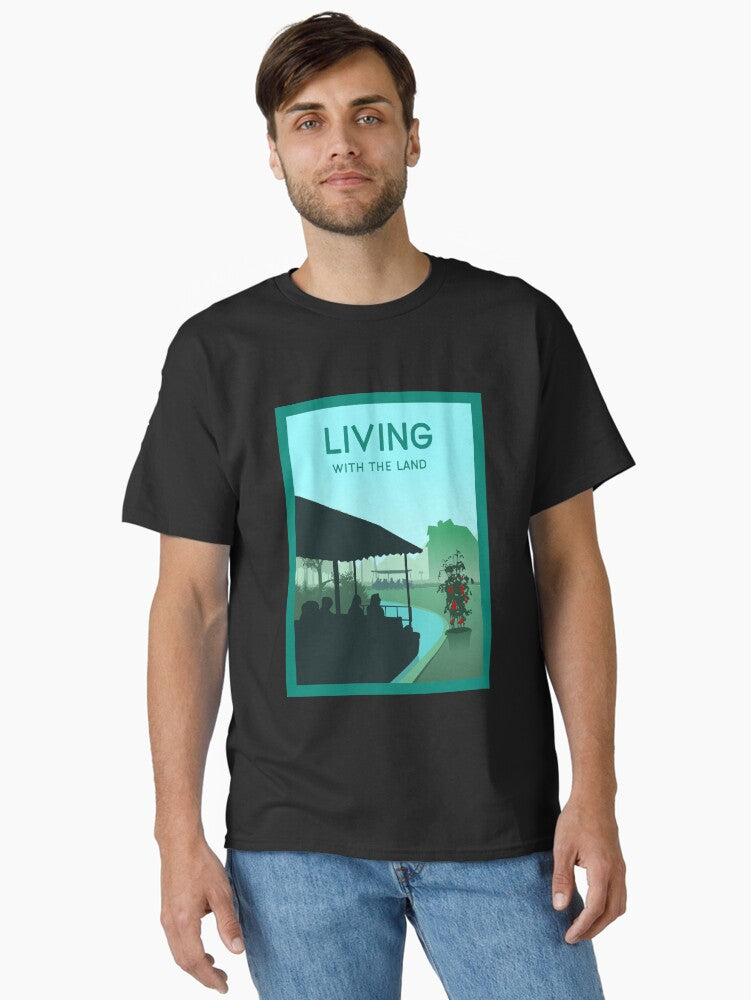Living with the Land - Minimalist Travel Style - Theme Park Art Classic T-Shirt