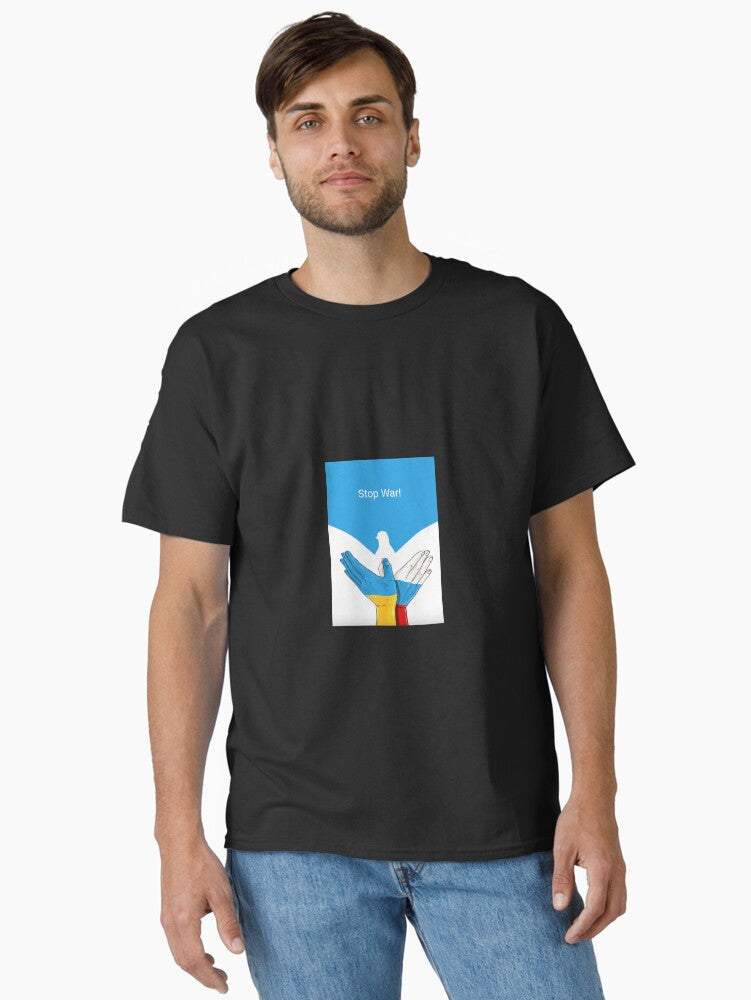 Stop War 2022 Classic Shirt T Shirt Peace Message