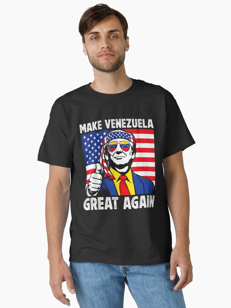 American Venezuela Support Freedom Equality Venezuelan Free Classic Shirt T Shirt Minimal Style