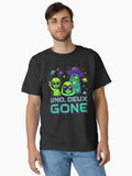 Uno Deux Gone Funny Alien Design Classic Shirt T Shirt Minimal Style
