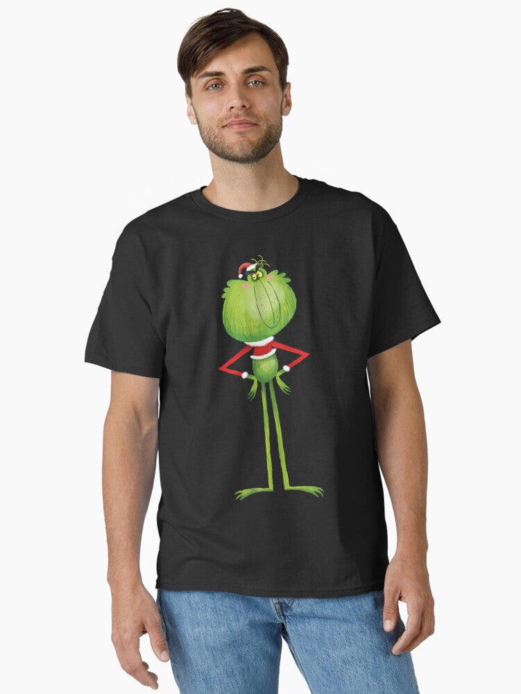 Grinch Funny Christmas Cartoon Character Design Classic T Shirt T Shirt Holiday Trending Christmas Season Pick