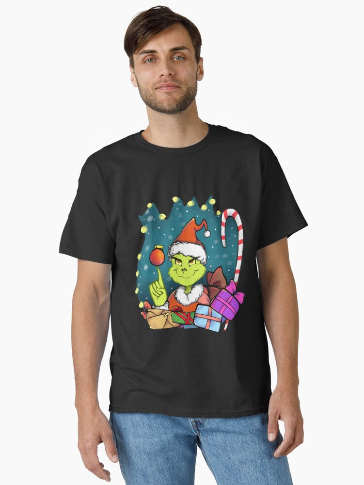 Grinch Festive Gift Giving Holiday Parody Art Classic T Shirt T Shirt Holiday Trending Christmas Season Pick