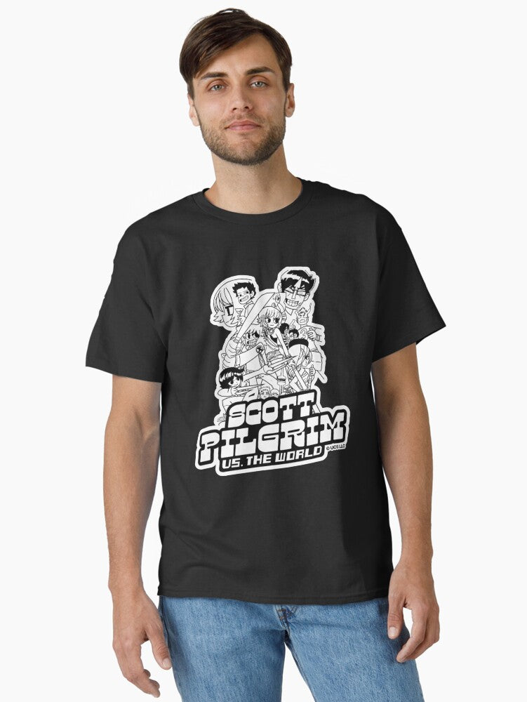 Scott Pilgrim black and white characters Birthday party gifts Officially licensed merch Classic T Shirt T Shirt Gift Ready