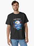 Patriotic Bald Eagle with American Flag Eagles Resolve Classic Shirt T Shirt Clean Design