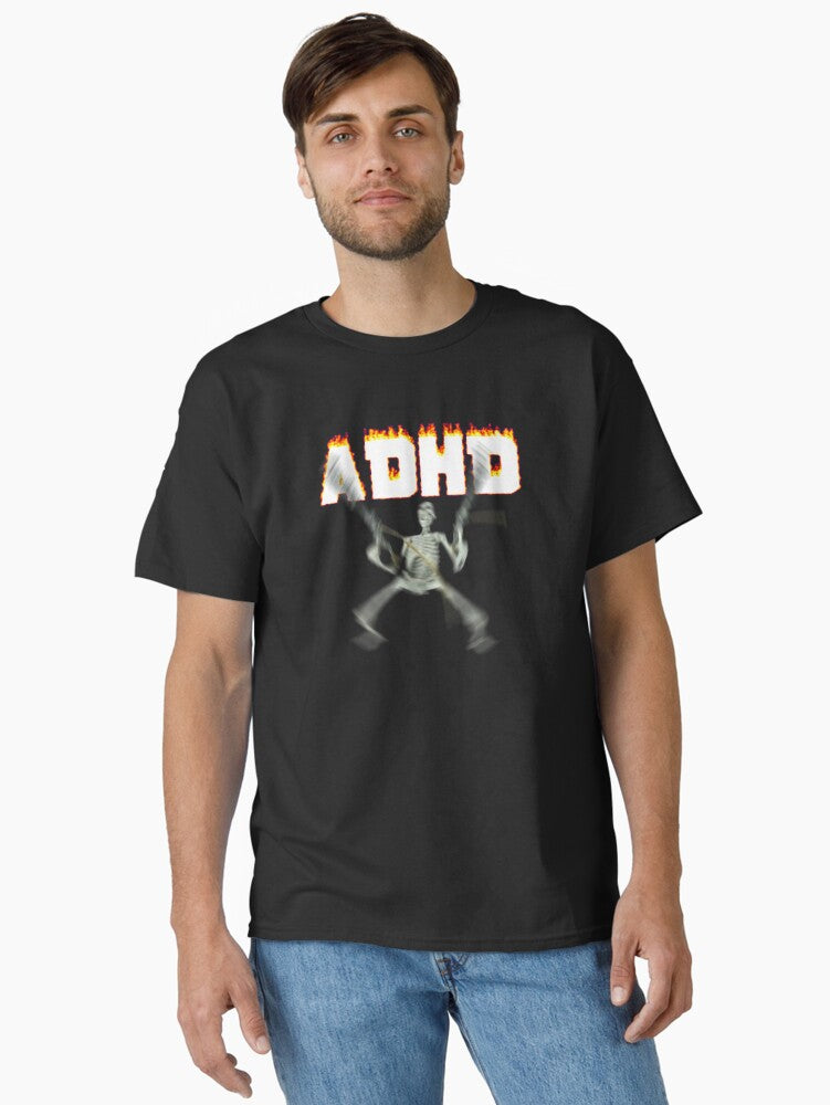 ADHD Skeleton Meme Classic T-Shirt