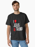 I Love Jesus Trump Funny Political Classic Shirt T Shirt Gift Ready