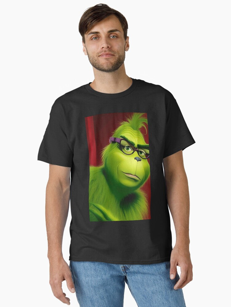 Feeling Extra Grinchy Today Sticker Classic T Shirt T Shirt Holiday Trending Christmas Season Pick