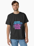 Neurodiversity ADHD Empowerment Quote Brain Operating System Upgrade Sticker Classic T-Shirt