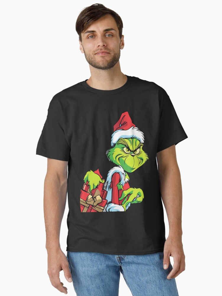 Grinch Mischief Christmas Art Funny Holiday Illustration Classic T Shirt T Shirt Holiday Trending Christmas Season Pick