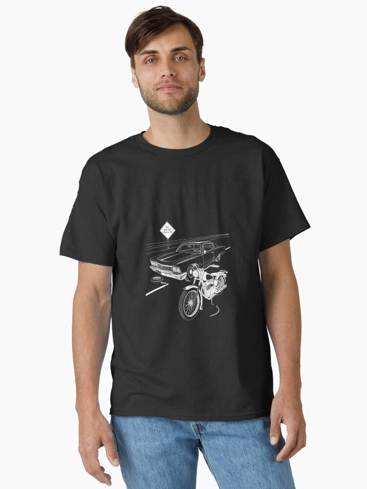 t shirt design about motors Classic T Shirt T Shirt Streetwear Style Limited Drop Feel