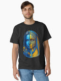 Dual Spirit Of Ukraine Blue & Yellow Warrior Art Classic T-shirt | Premium Basketball Jersey | Fan Edition Apparel