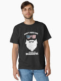 I am Beardiful Beard Mustache Lover USA flag Men Gift Classic Shirt T Shirt Premium Quality