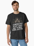Jesus Coming Out Of My Cave And I ve Been Doing Just Fine Classic Shirt T Shirt Minimal Style