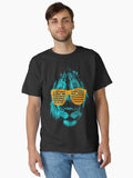 Beautiful Lion with Glasses Classic Shirt T Shirt Everyday Wear