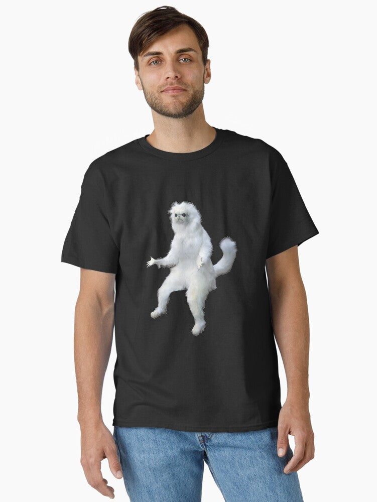Persian Cat Room Guardian Meme Classic T-Shirt | Premium Unisex T-Shirt, Trending Graphic Tee