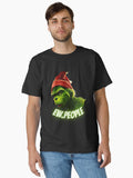 Grinch Ew People Christmas Mood Sticker Classic T Shirt T Shirt Holiday Trending Christmas Season Pick