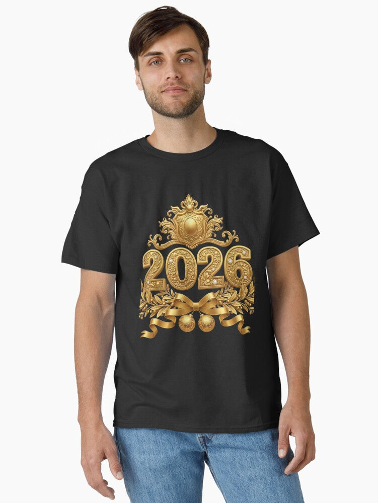 Golden Grandeur 2026 Ornate Celebration Design Classic T Shirt T Shirt Trending US Best Seller Look