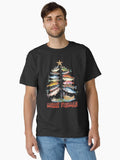 Merry Fishmas Christmas Tree Fish Funny Fishing Classic TShirt T-Shirt | Vintage Christmas Look | Limited Christmas Style