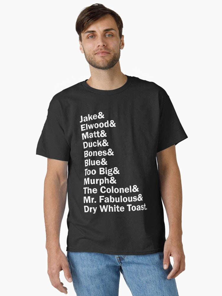 Funny Names x Blues Brothers Band Classic T Shirt T Shirt Clean Design