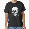 Woman with Halloween Skull Reflection In Mirror Classic T-Shirt for Sale by taiche