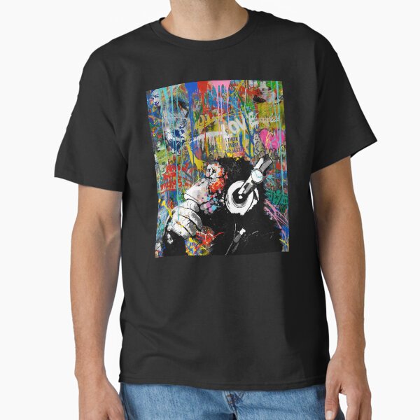 Monkey Thinker - Banksy Urban Contemporary Colorful Street Art - DJ Chimp Classic T-Shirt for Sale by WE-ARE-BANKSY