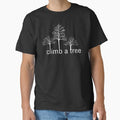 Climb A Tree - white design - for Tree Huggers Classic T-Shirt for Sale by Mindful-Designs