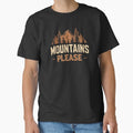 Mountains Please Vintage Hiking Camping Nature Lover Classic T-Shirt for Sale by VinsendDraconi