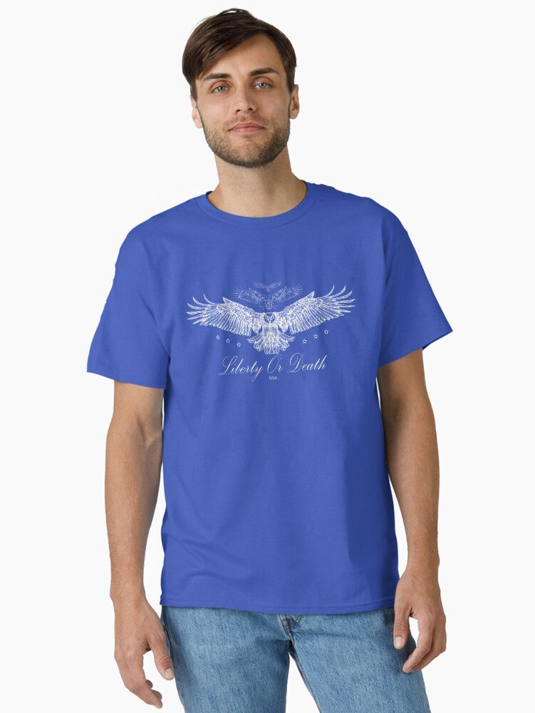Liberty Or Death Bald Eagle USA Classic Shirt T Shirt Minimal Style