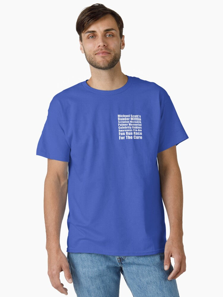 Scott s Dunder Mifflin Scranton Meredith Palmer Memorial Celebrity Rabies Awareness Pro Am Fun Run Race For The Cure Classic T Shirt T Shirt Clean Design
