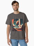 Retro Futurism Exploring the Cosmos Classic T-Shirt | Premium Unisex T-Shirt, Trending Graphic Tee
